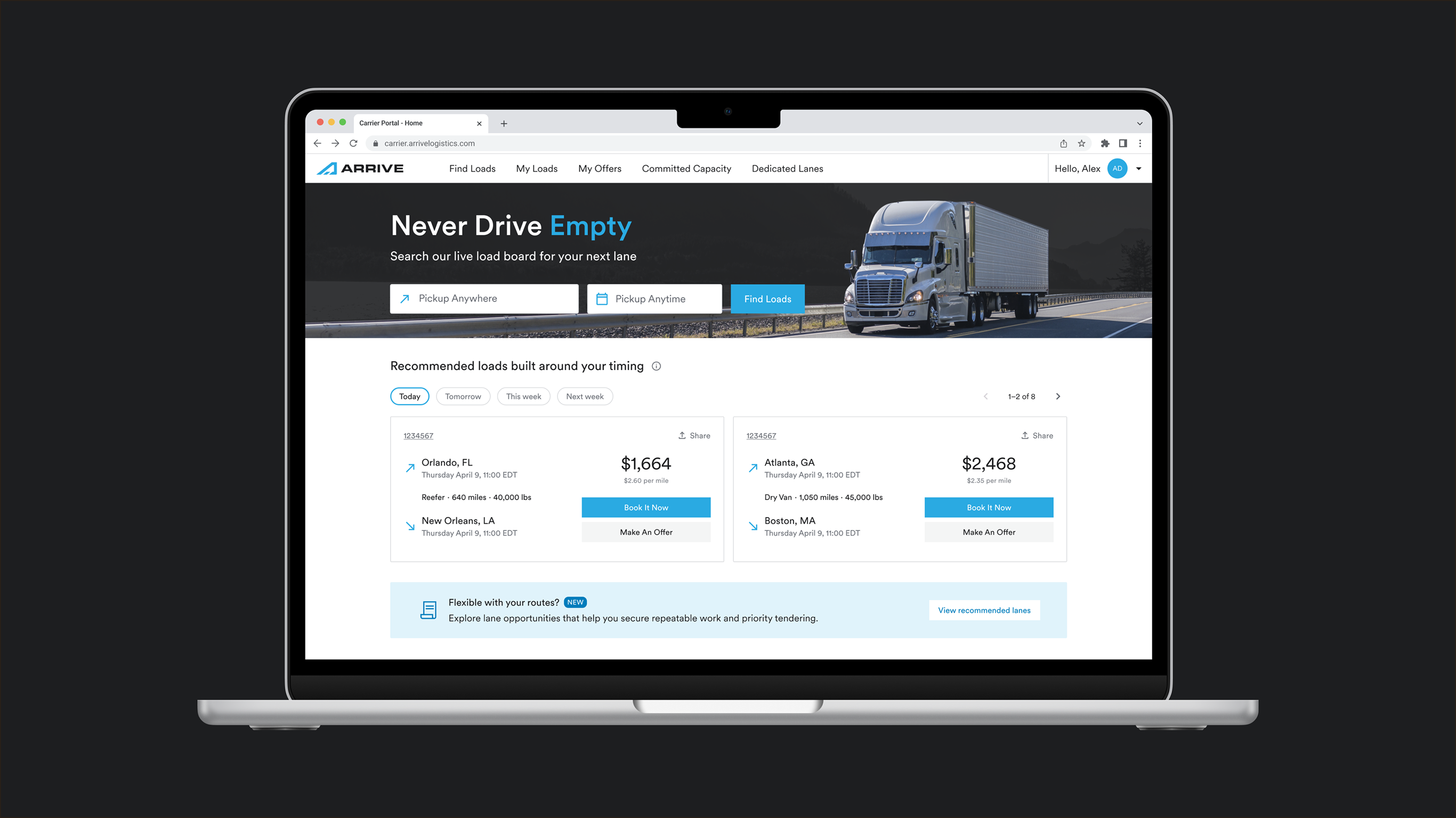 Carrier Load Matching project