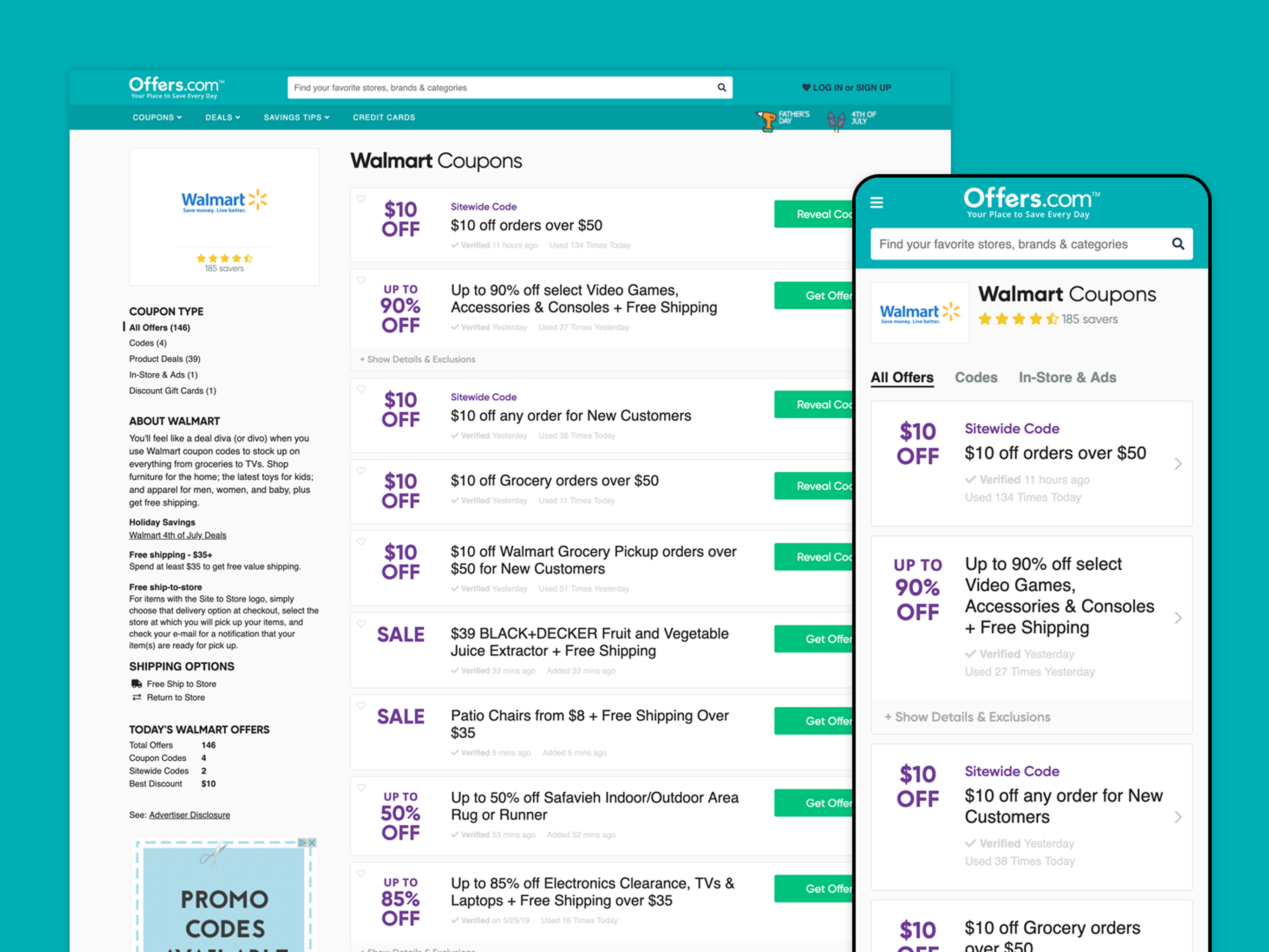 Coupon Shopping project interface