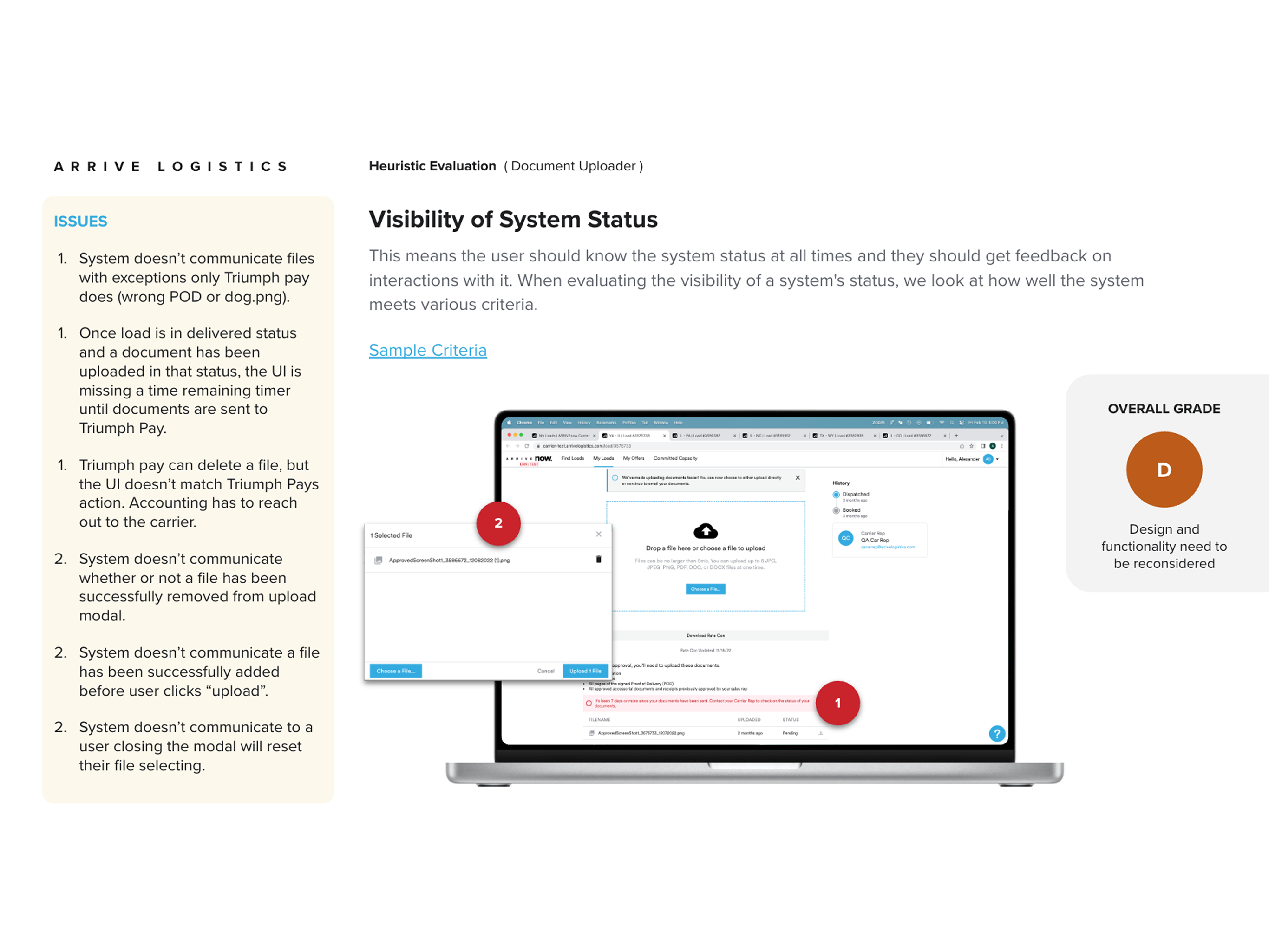 Document Uploader project interface